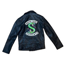 Giacca ecopelle nera Riverdale