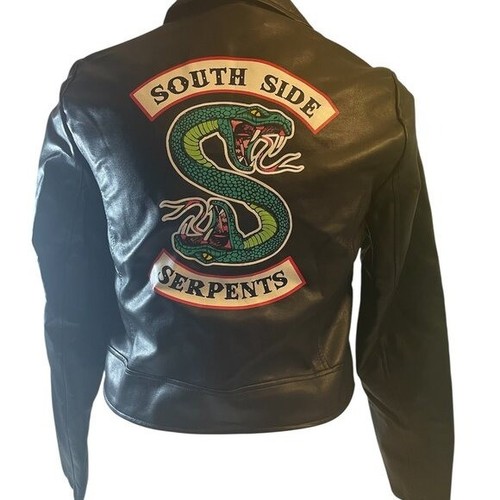Faux leather jacket black - faux,
